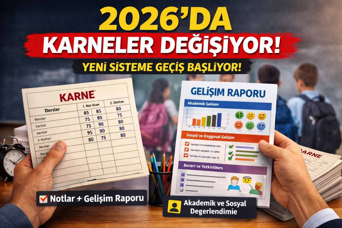 Ortaokul ve Liselerde Yeni Dönem 2026'da karneler değişiyor