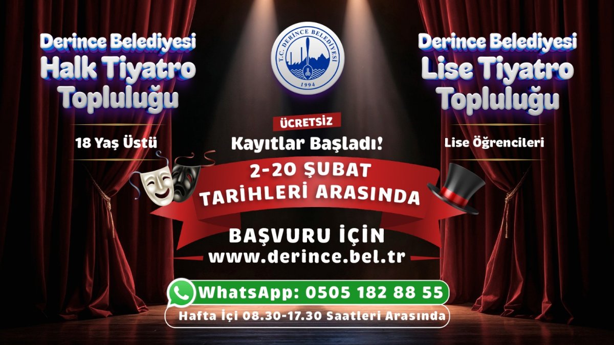 Derince’de Sahne Seni Bekliyor
