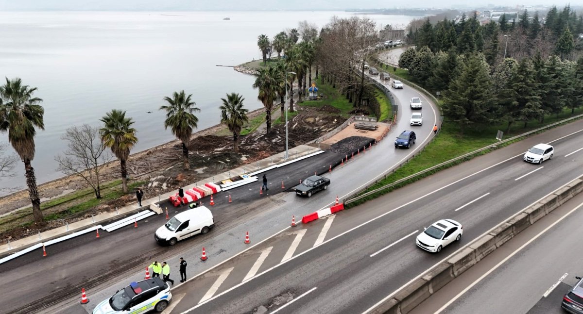 Gölcük kuzey yan yol da trafiğe açıldı
