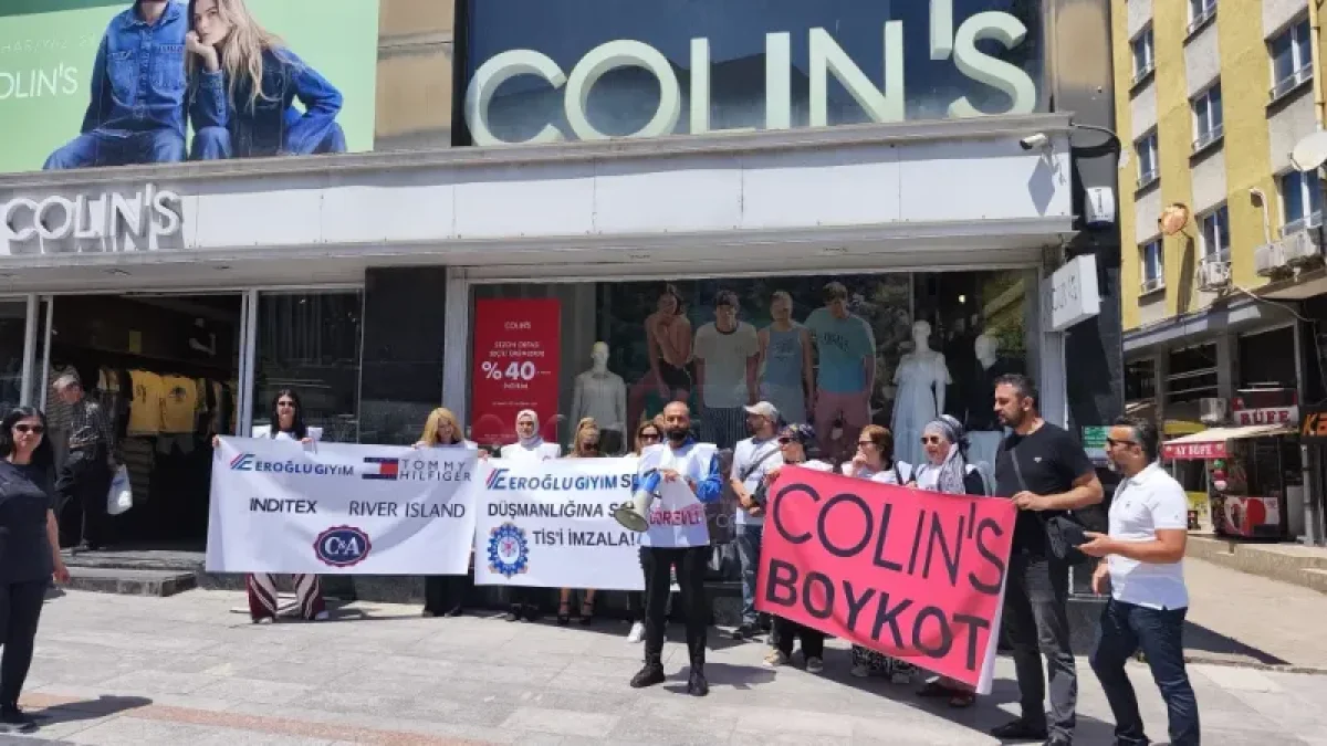Öz İplik İş’ten Colin’s önünde 34 günlük grev eylemi!