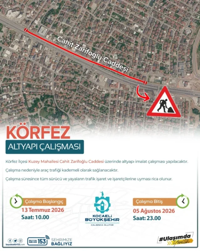 Körfez’de cadde trafiğe kapatılıyor!