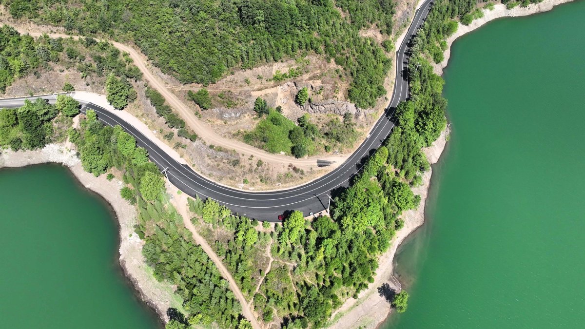 Yuvacık Barajı yolu yenilendi