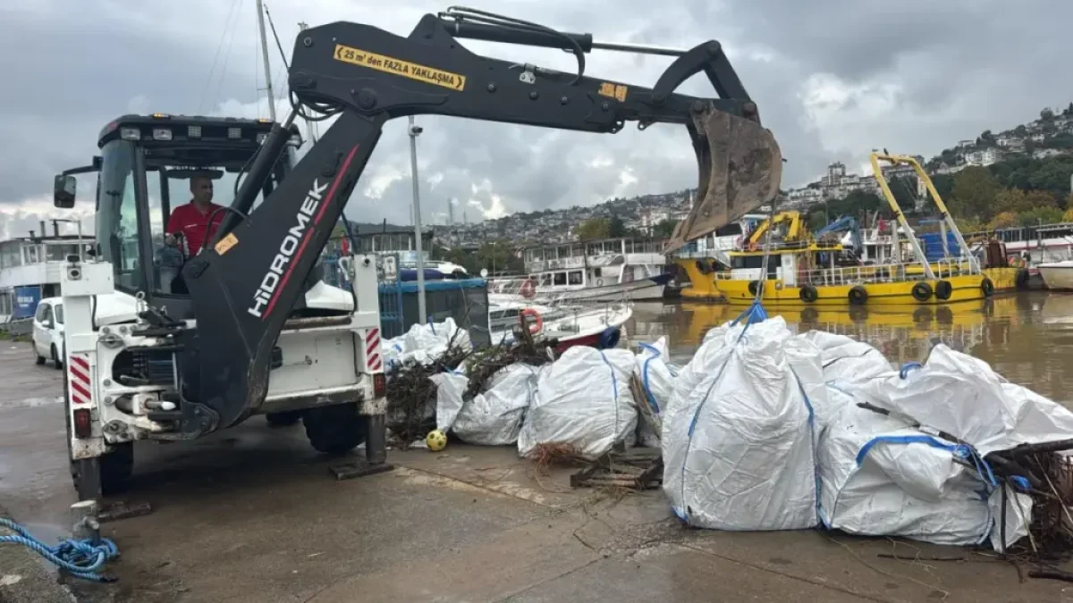 Körfezden 10 kamyon atık çıkarıldı