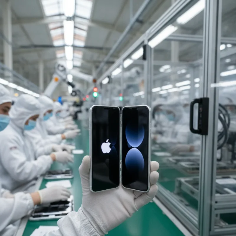 Katlanabilir iPhone Seri Üretime Başladı