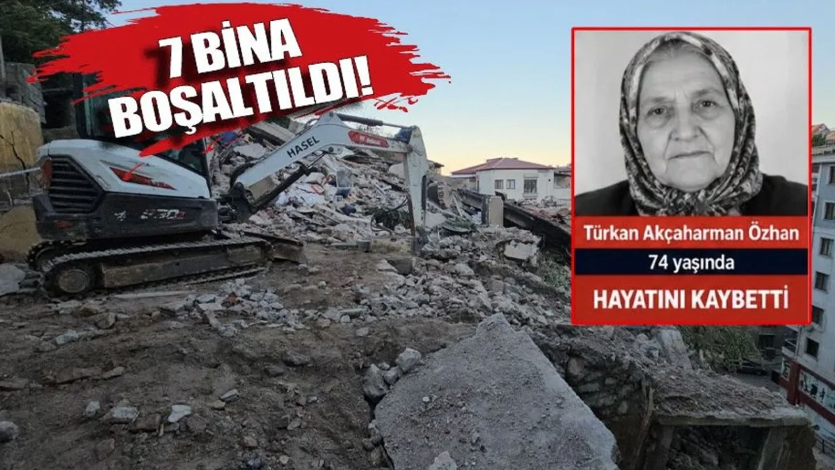 Çöken binada bir kişi hayatını kaybetti!