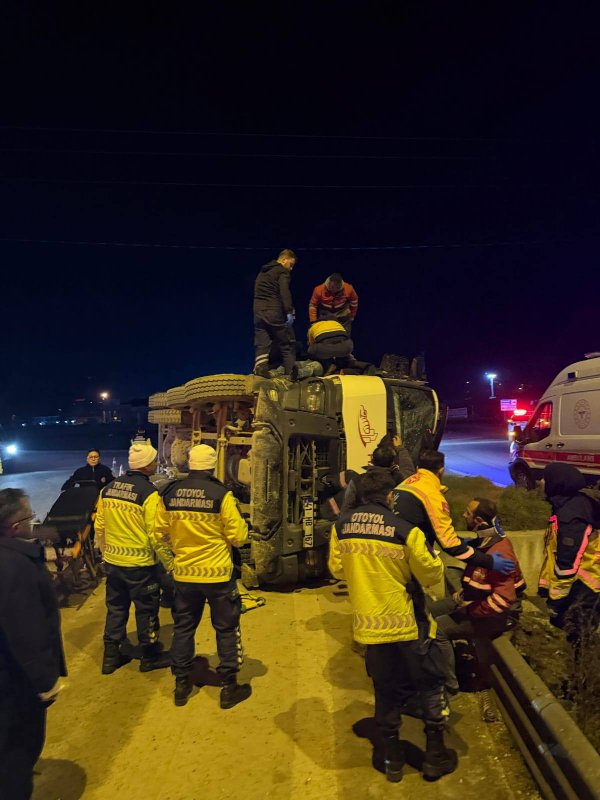 Kuzey Marmara Otoyolu'nda Kaza !