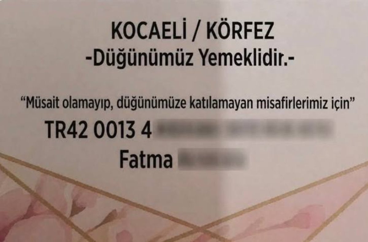 Düğün Davetiyesinde IBAN Detayı Sosyal Medyada Gündem Oldu
