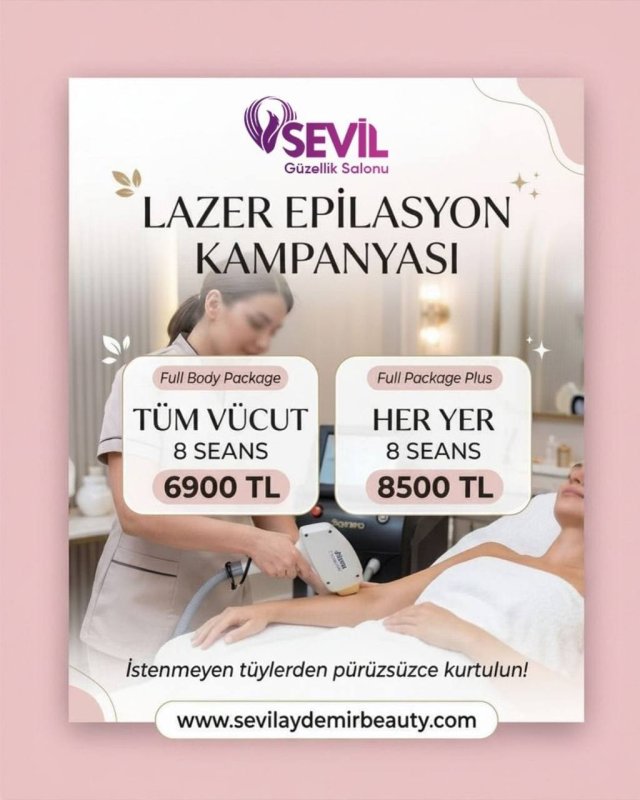 Sevil Güzellik Salonu’ndan Lazer Epilasyon Kampanyası