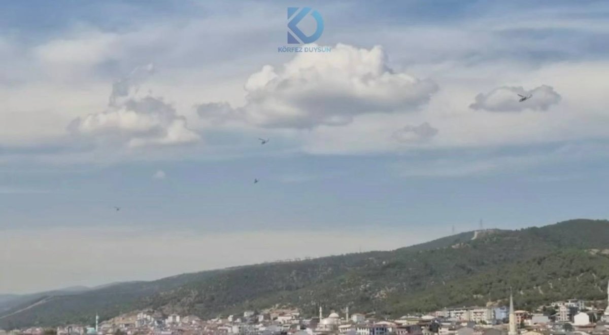 Körfez ve Kocaeli semalarında helikopter hareketliliği!