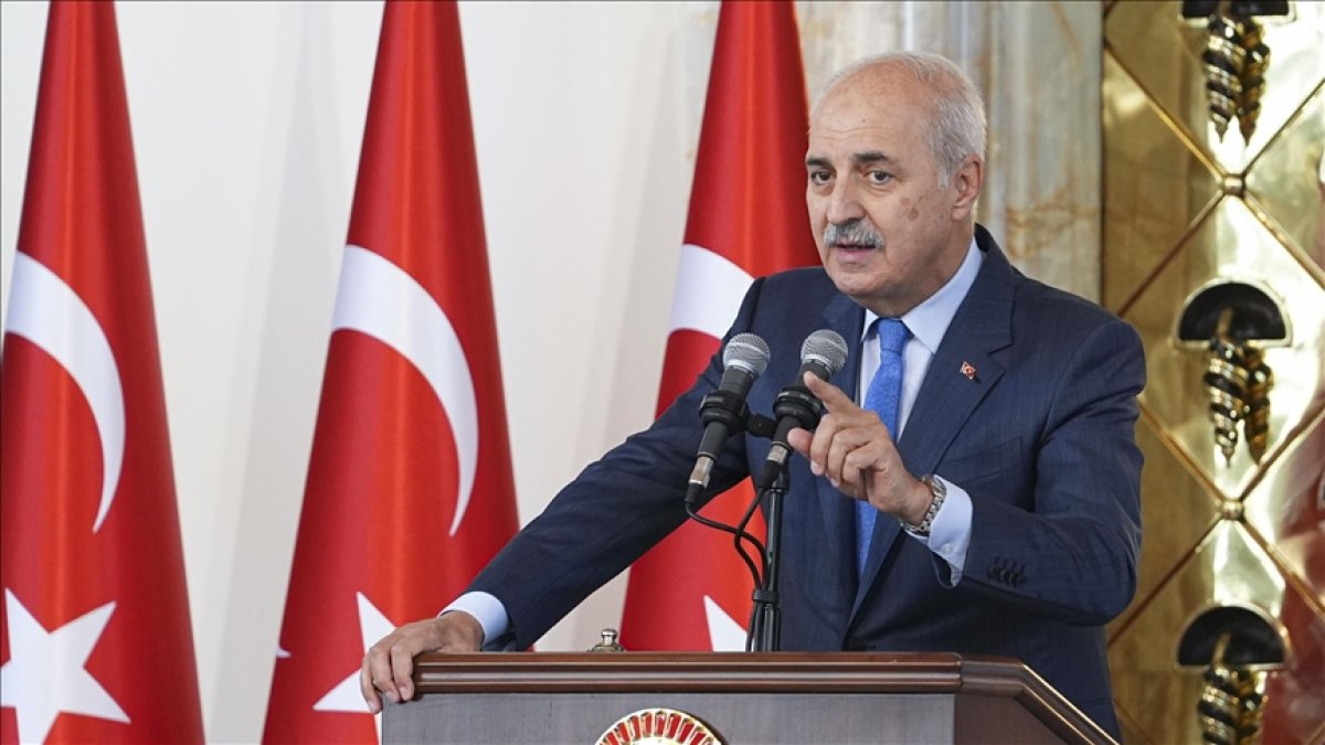 TBMM Başkanı Kurtulmuş: Toprak bütünlüğü olan bir Filistin devletinin kurulması Orta Doğu barışının kapısıdır
